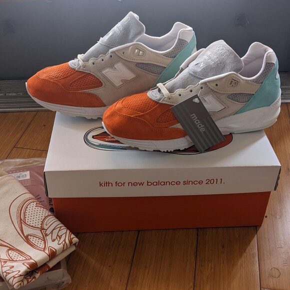 New Balance 990v2 Kith Cyclades M990KC2 NEW - Size 10 - Picture 1 of 6